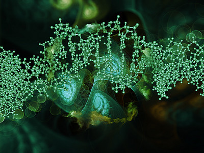 DNA的内在生命基因教育实验室化学渲染粒子纽带设计研究理论图片