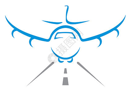 飞机符号飞行草图航空公司旅行航班航空运输空气插图职业图片