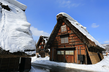 白川去村小屋茅草地标建筑学合掌住宅建筑历史白川松树遗产图片