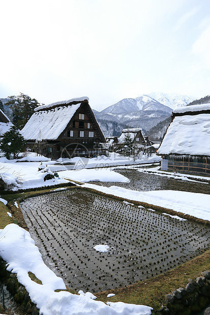 白川去村小屋白川瀑布地标建筑学房子运河村庄建筑合掌住宅图片