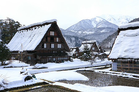 白川去村小屋建筑学瀑布村庄运河地标建筑住宅合掌遗产历史图片