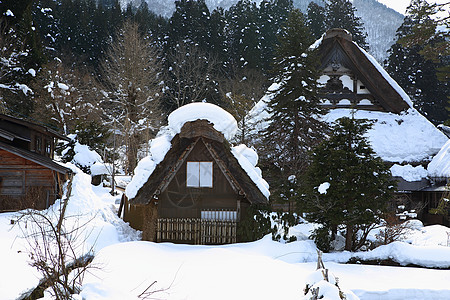 日本吉福白川戈房子小屋遗产世界遗产地标住宅建筑学运河白川建筑图片