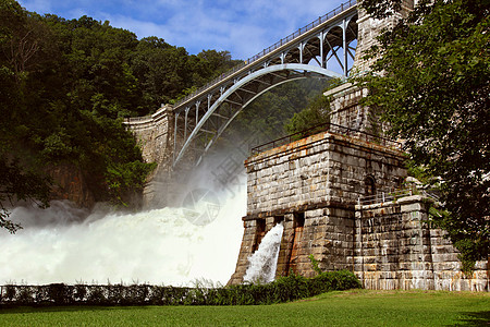 绿色能源峡谷瀑布公园娱乐风景力量溪流白色发电厂活力图片
