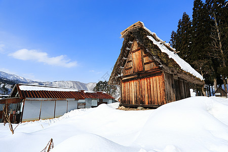 白川去村小屋住宅运河村庄白川建筑遗产农场建筑学房子历史图片