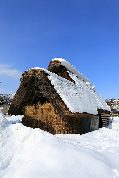 白川去村小屋地标运河合掌瀑布农场建筑世界遗产茅草村庄房子图片