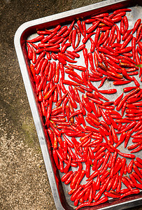 辣椒干燥烘干胡椒食物盘子营养乡村产品收成蔬菜太阳图片