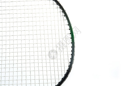 与孤立的羽毛球宏观竞赛羽毛球拍黑色游戏运动娱乐白色闲暇图片