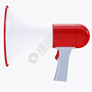 用红色按钮的红喇叭警告体积公告嗓音民众塑料绿色放大器注意力演讲图片
