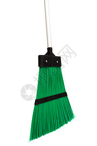 绿扫帚塑料家务扫把工具白色绿色拖把打扫黑色图片