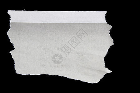 撕纸纸剪裁白色照片宏观报纸新闻磨损工作室床单空白图片