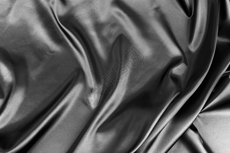 丝织黑色涟漪曲线窗帘柔软度织物宏观床单纺织品天鹅绒图片