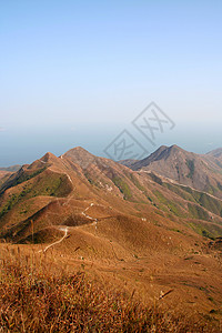 亚洲的国别地貌景观岩石环境小路团体爬坡背景图片