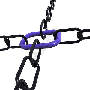 一组黑端紫罗兰的 3d 插图枷锁团结红色安全概念白色团体灰色力量金属图片