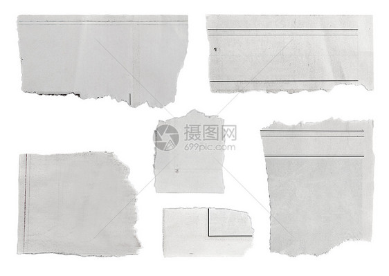 撕纸纸报纸设计宏观磨损边缘广告空间新闻白色笔记纸图片
