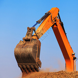 挖掘机推土机土壤运输车辆力量拖拉机反铲搬运工装载机机械图片