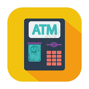 自动取款机图标帐户金融插图交易机器信用贷款别针卡片财富图片