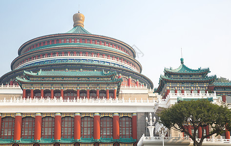 重庆万人大会堂古董纪念碑红色大厅建筑学建筑城市文化艺术图片