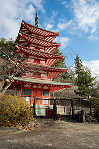 日本富济山的长塔高清图片