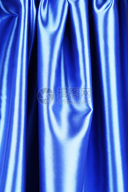 蓝丝床单织物材料粉色蓝色丝绸衣服窗帘图片