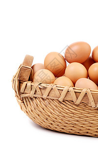 篮子中的鸡蛋早餐脆弱性稻草蛋壳团体生产棕色柳条食物庆典图片