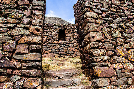 秘鲁 皮萨克 Pisaq  秘鲁安第斯山脉神圣山谷的印加遗址墙壁地标景点山脉废墟丘陵寺庙石头历史性游客图片