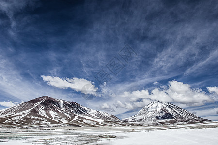 玻利维亚阿尔提普拉诺岛沙漠和山丘顶峰火山气候天空地形土地植物旅行干旱地区图片