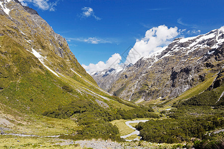 格特鲁德远景峡湾风景蓝色公园国家岩石山峰山脉荒野图片