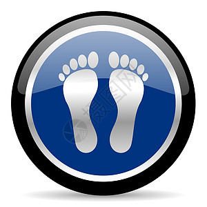 脚图标互联网商业按摩脚趾蓝色药品身体烙印网络脚印图片