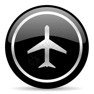 图标港口出港公司飞机场货物航空旅行手机天线圆圈图片