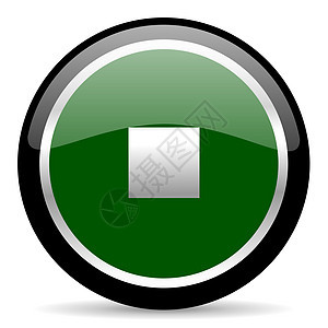 停止停止图标歌曲玩家圆圈绿色视频网络音乐音乐播放器按钮电视图片