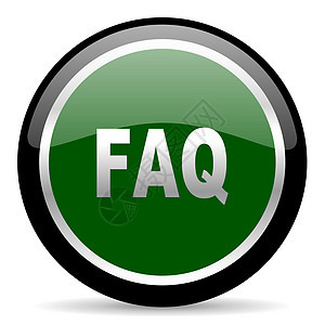 faq 图标网络帮助指导问题按钮服务绿色插图圆圈答案图片