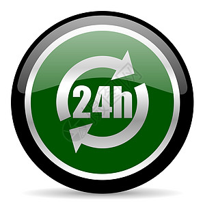 24h 图标服务运输营销小时中心销售插图送货库存圆圈图片