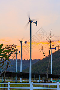 风力涡轮机蓝色活力技术全球天空力量金属农场工业生态图片