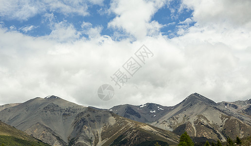 新西兰南阿尔卑斯山的观点氨氮全景旅行远景旅游岩石铁路山脉路线火车图片