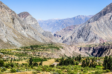 秘鲁 科塔瓦西峡谷 最深的峡谷农业岩石秃鹰瀑布高度场景丘陵农村风景阳台图片