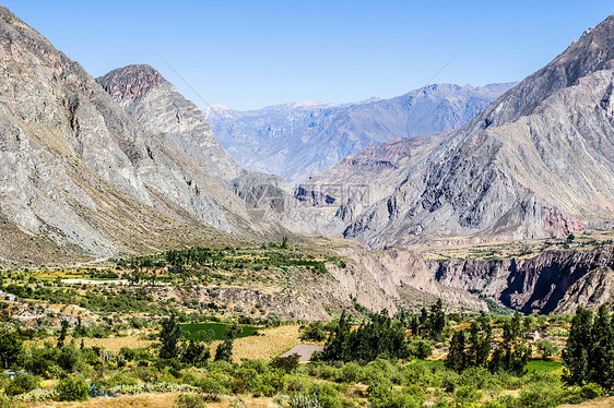 秘鲁 科塔瓦西峡谷 最深的峡谷农业岩石秃鹰瀑布高度场景丘陵农村风景阳台图片