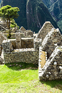 秘鲁安第斯山脉古老的印加城市踪迹阳台拉丁墙壁游客文明石头建筑世界比丘图片