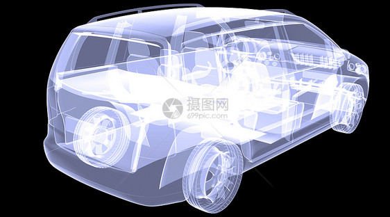 X射X光概念车轿车奢华宏观发动机金属跑车力量蓝色运输车轮图片