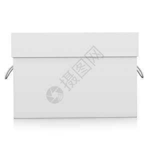 封闭的白色纸板包装箱邮政正方形打包机仓库船运卡片商业纸盒包装礼物图片