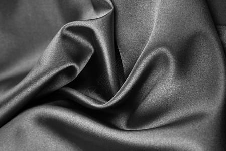 丝绸床单织物亚麻涟漪宏观奢华灰色褶皱纺织品曲线图片
