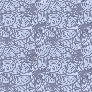 无缝的抽象手画纹理海浪涂鸦流动叶子设计蕾丝织物手工面条背景图片