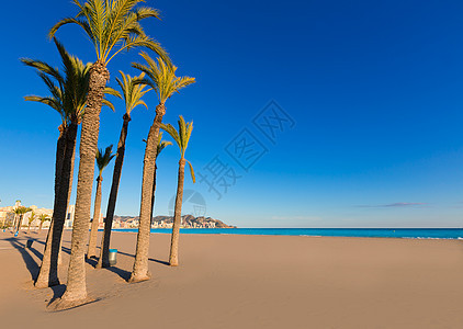 西班牙海滩旅游城市白色波浪海景天空海岸海洋地平线景点图片