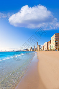 地中海西班牙海滩地标城市社区摩天大楼海景景点酒店海岸天空海洋图片