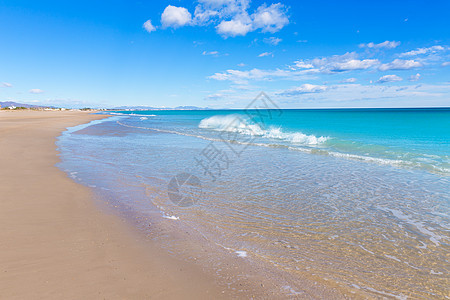 西班牙巴伦西亚Berenguer海滩阳光天堂村庄假期地标旅行旅游海洋白色支撑图片
