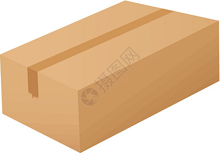 白色盒子立方体船运空白卡通片包装正方形录音卡片纸板棕色图片