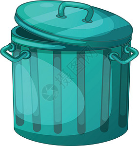 垃圾回收桶金属垃圾箱剪贴绘画草图绿色垃圾桶卡通片把手图片