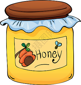 蜂蜜早餐草图味道蜜蜂昆虫甜点剪贴绘画食物图片