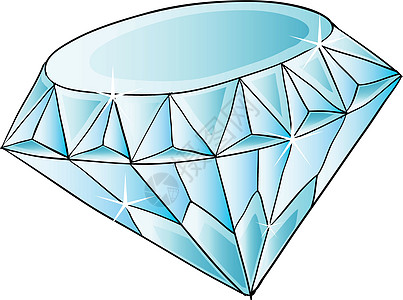钻石珠宝力量礼物蓝色绘画白色剪贴艺术草图宝石图片