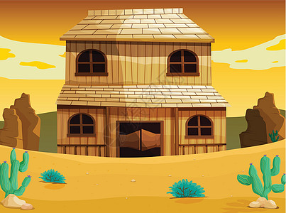 居内居住沙漠植物建造阳台谷仓停留材料房子荒野图片