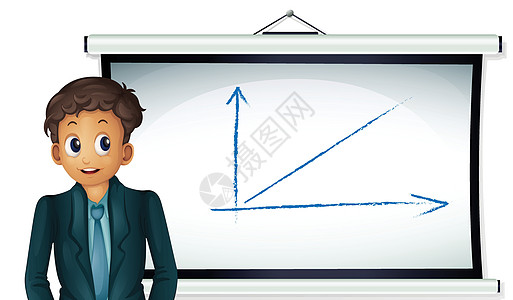 白板机领带男性横幅会议金融绘画网络投影仪商务报告图片